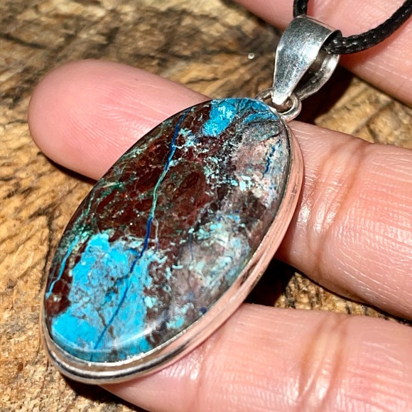 “Strengthening Stone” Turquoise Pendant 2” - Picture 6 of 17